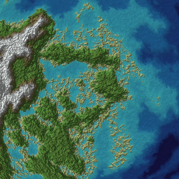 The same world, Equal-area azimuthal